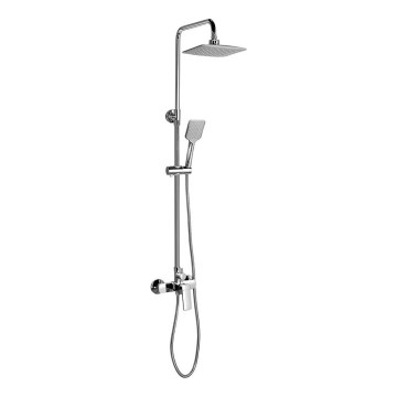 Aqualine - Shower set with tap FACTOR shiny chrome