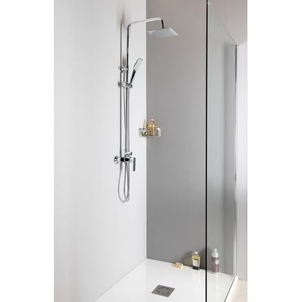 Aqualine - Shower set with tap FACTOR shiny chrome