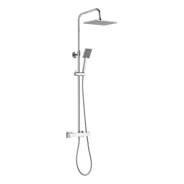 Aqualine - Shower set with thermostatic tap TALIA shiny chrome