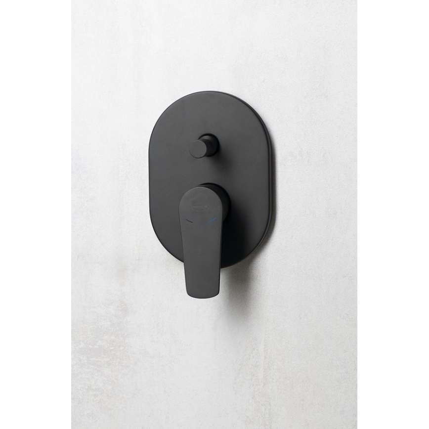 Aqualine - Shower tap for concealed installation LOTTA matte black