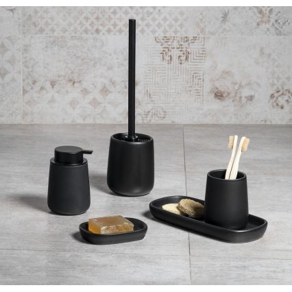 Aqualine - Soap dispenser NERO 350 mm ceramics/black