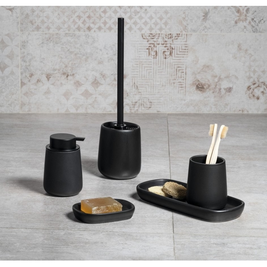 Aqualine - Soap dispenser NERO 350 mm ceramics/black
