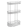 Aqualine - Three-tier shower wall shelf CHROME LINE shiny chrome