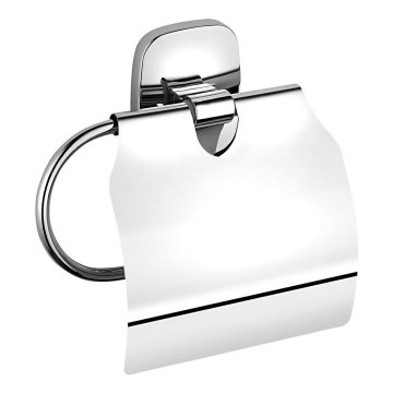 Aqualine - Toilet paper holder with cover RUMBA shiny chrome