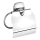 Aqualine - Toilet paper holder with cover RUMBA shiny chrome
