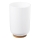 Aqualine - Toothbrush holder SNOW white/bamboo