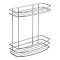 Aqualine - Two-tier shower wall shelf CHROME LINE shiny chrome