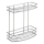 Aqualine - Two-tier shower wall shelf CHROME LINE shiny chrome