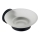 Aqualine - Wall-mounted soap dish SAMBA milky glass/matte black