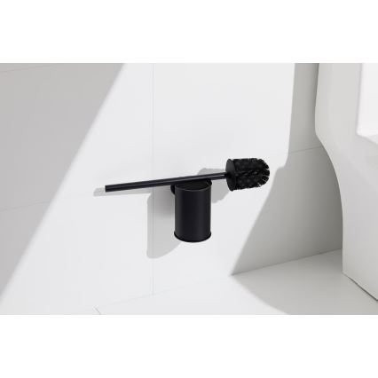 Aqualine - Wall-mounted toilet brush SAMBA black