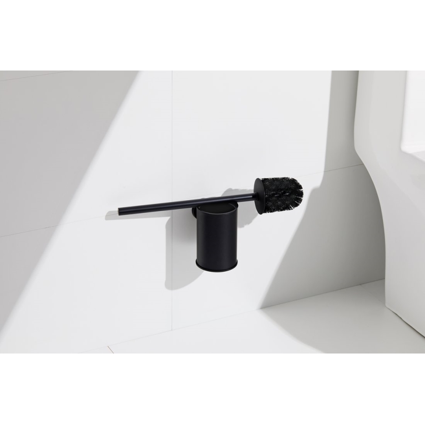 Aqualine - Wall-mounted toilet brush SAMBA black