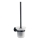 Aqualine - Wall-mounted toilet brush SAMBA milky glass/matte black