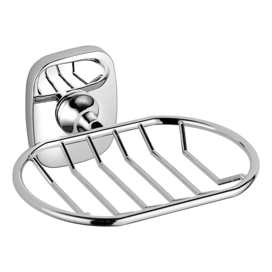 Aqualine - Wall-mounted wire soap dish RUMBA shiny chrome