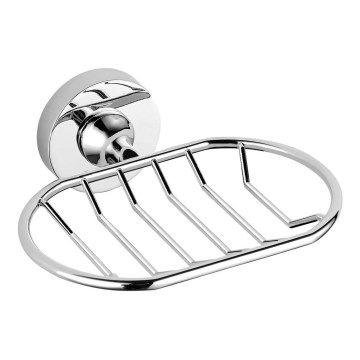 Aqualine - Wall-mounted wire soap dish SAMBA shiny chrome