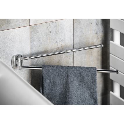 Aqualine - Wall swivel towel hanger RUMBA 45 cm shiny chrome