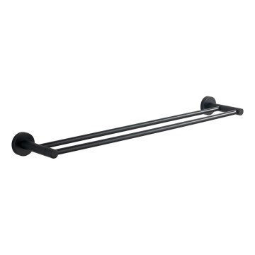 Aqualine - Wall towel holder SAMBA 12x64,5 cm black
