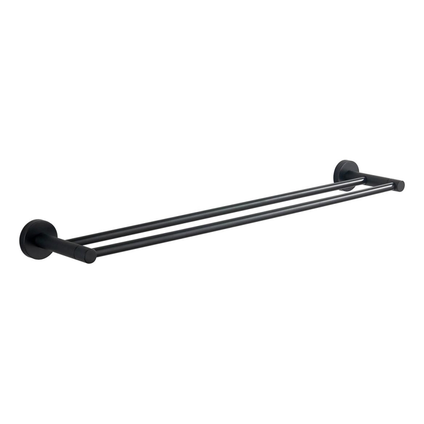 Aqualine - Wall towel holder SAMBA 12x64,5 cm black