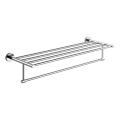 Aqualine - Wall towel holder SAMBA 21x62,5 cm shiny chrome