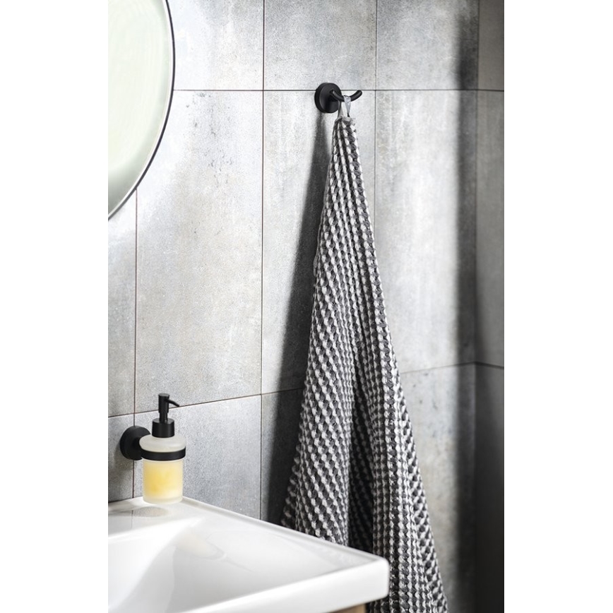 Aqualine - Wall towel holder SAMBA black