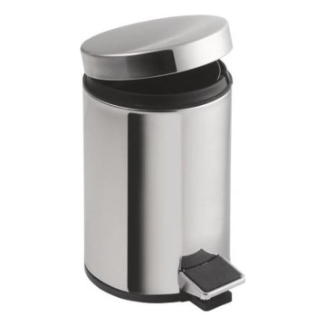 Aqualine - Waste bin SIMPLE LINE 12 l polished stainless steel