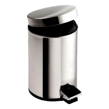 Aqualine - Waste bin SIMPLE LINE 20 l polished stainless steel