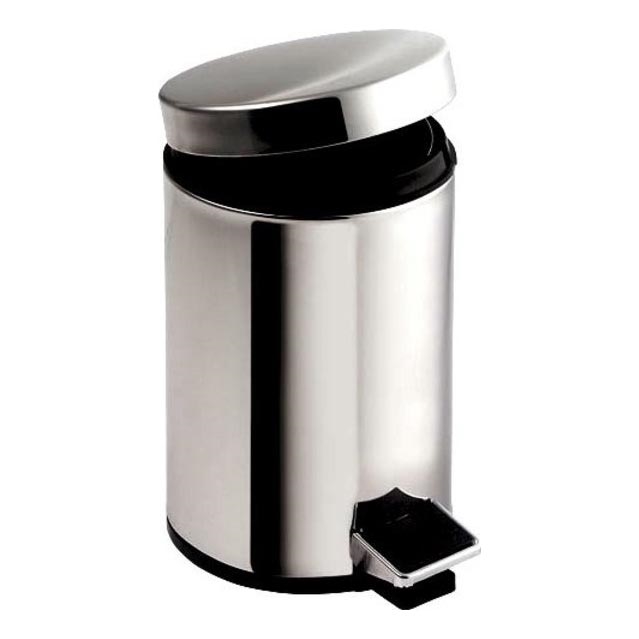 Aqualine - Waste bin SIMPLE LINE 20 l polished stainless steel