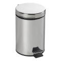 Aqualine - Waste bin SIMPLE LINE 3 l polished stainless steel