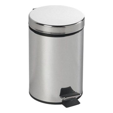 Aqualine - Waste bin SIMPLE LINE 3 l polished stainless steel
