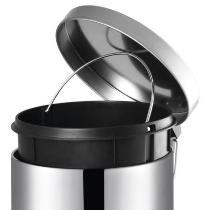 Aqualine - Waste bin SIMPLE LINE 3 l polished stainless steel
