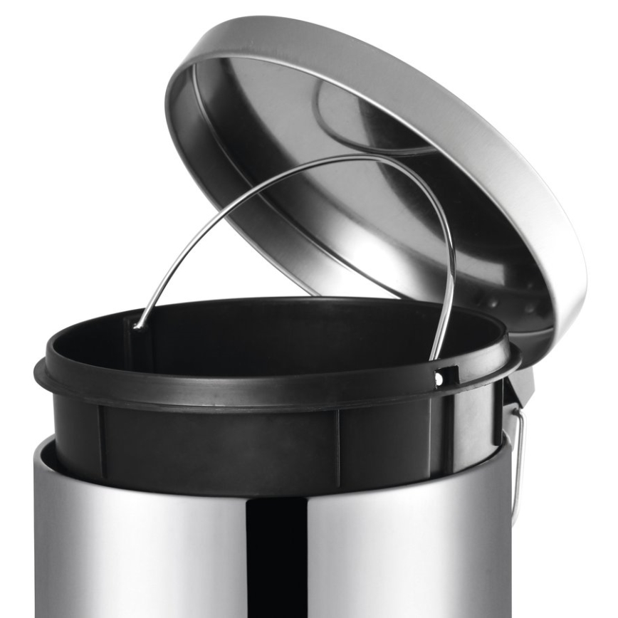 Aqualine - Waste bin SIMPLE LINE 3 l polished stainless steel