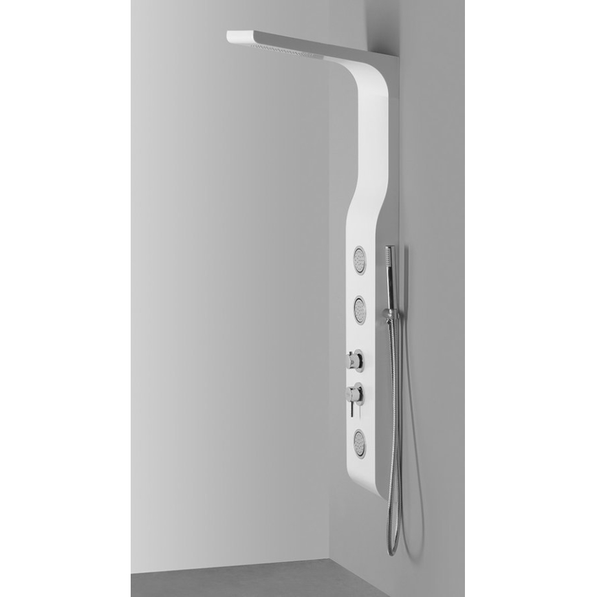 Aqualine - YUKI Matte White Shower Panel