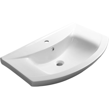 Aqualine - ZERO Built-in washbasin 75 x 48.5 cm, ceramic/white