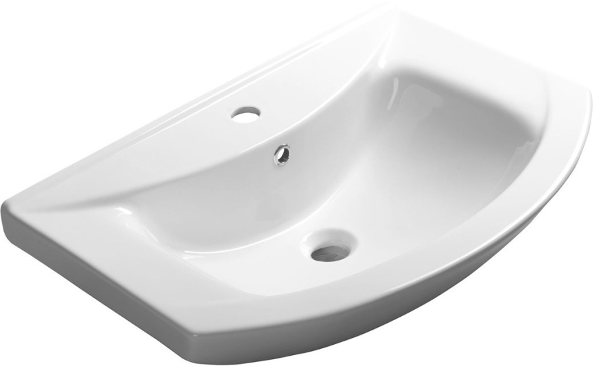 Aqualine - ZERO Recessed Washbasin 65x46 cm Ceramic/White