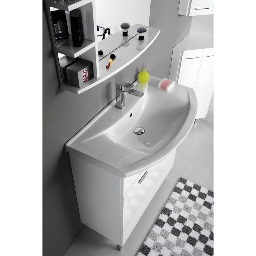 Aqualine - ZERO Recessed washbasin 86x50 cm, ceramic/white
