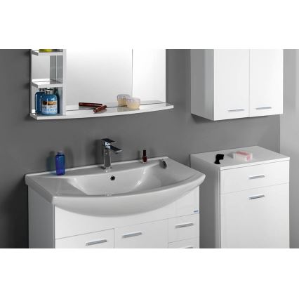 Aqualine - ZERO Recessed washbasin 86x50 cm, ceramic/white
