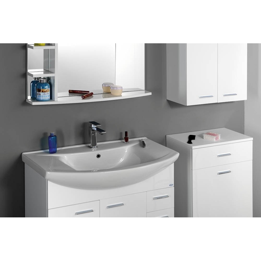Aqualine - ZERO Recessed washbasin 86x50 cm, ceramic/white