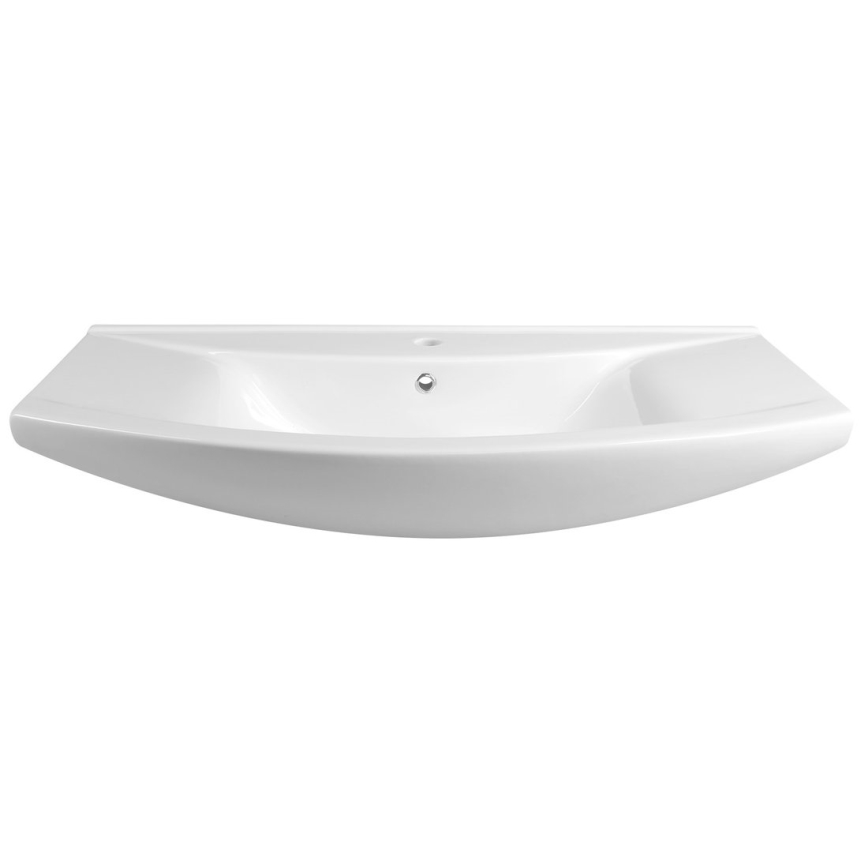 Aqualine - ZERO Recessed Washbasin 97x51 cm Ceramic/White