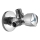 Arco - Corner combination valve with two outlets A-80, polished chrome