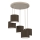 ARDEN 5-Light Cable-Hung Chandelier, E27/15W/230V, Beige/Brown