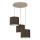 ARDEN cable-suspended pendant light, 3×E27/15W/230V, Ø 30 cm, beige/brown
