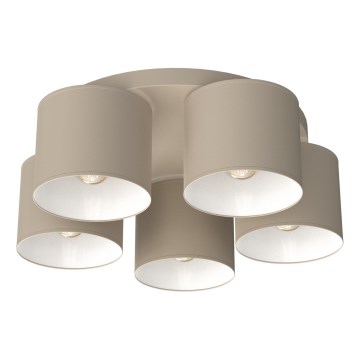 ARDEN Ceiling Light, 5×E27 / 15W / 230V, 44 cm diameter, Beige