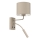 ARDEN Wall Lamp 1x E27/15W/230V + 1x G9/8W, Beige