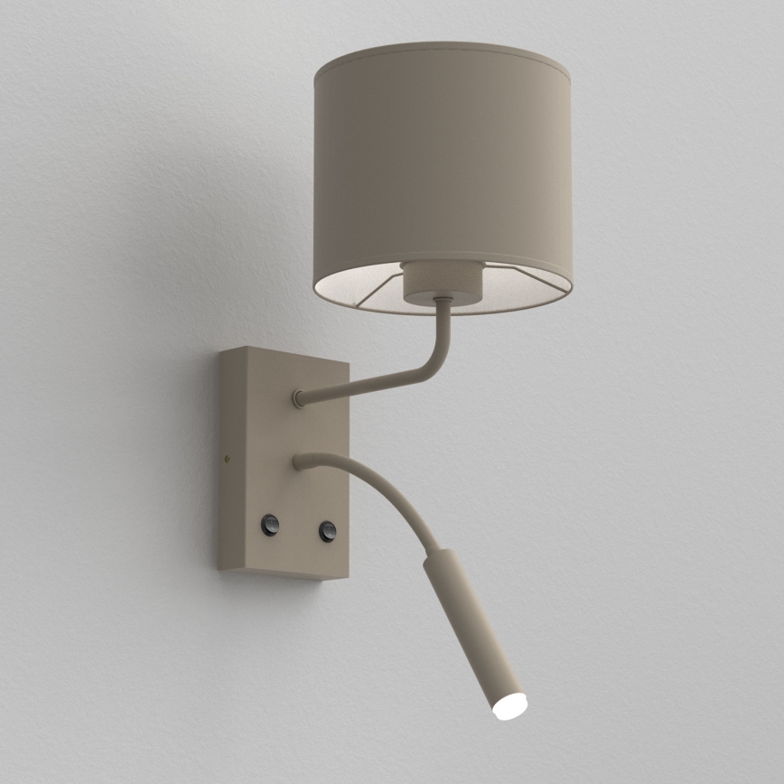 ARDEN Wall Lamp 1x E27/15W/230V + 1x G9/8W, Beige