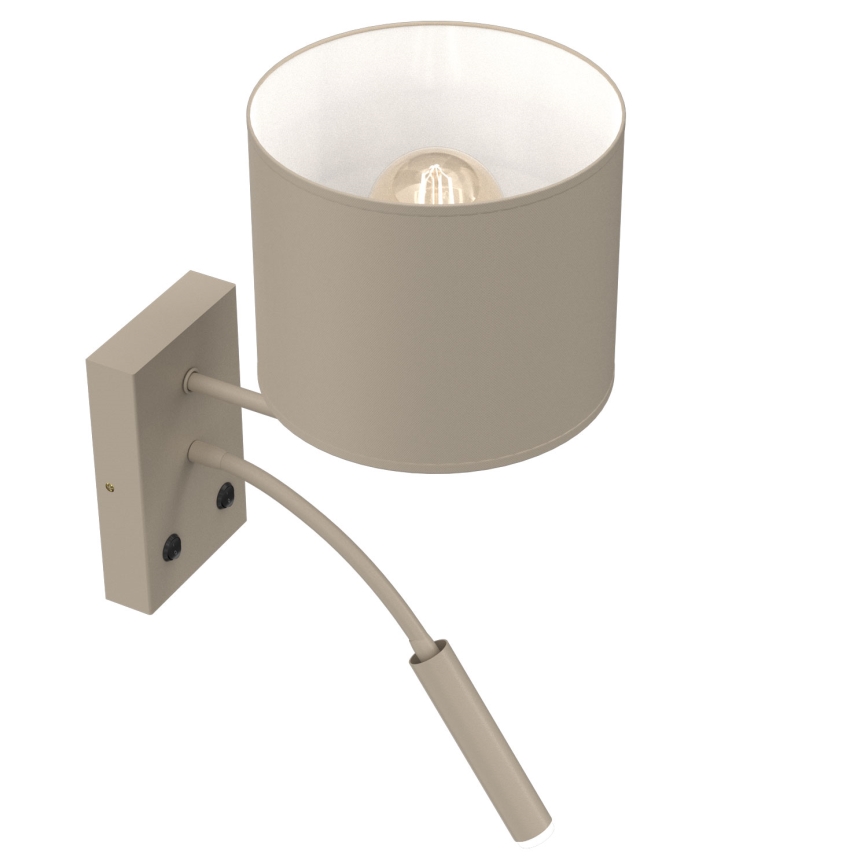 ARDEN Wall Lamp 1x E27/15W/230V + 1x G9/8W, Beige