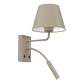 ARDEN Wall Lamp 1xE27/15W/230V + 1xG9/8W Beige