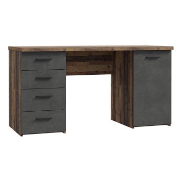 ARENO Writing Desk, Brown/Graphite