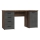 ARENO Writing Desk, Brown/Graphite