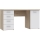 ARENO Writing Desk, White/Sonoma Oak