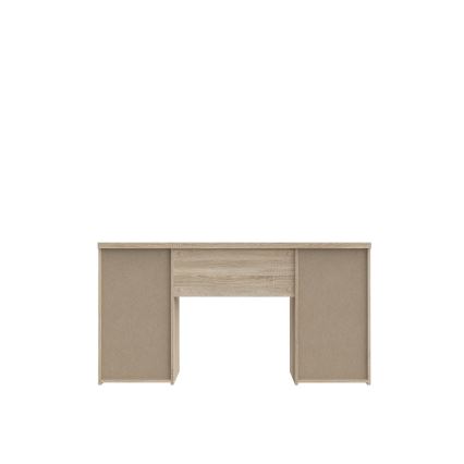 ARENO Writing Desk — White / Sonoma Oak