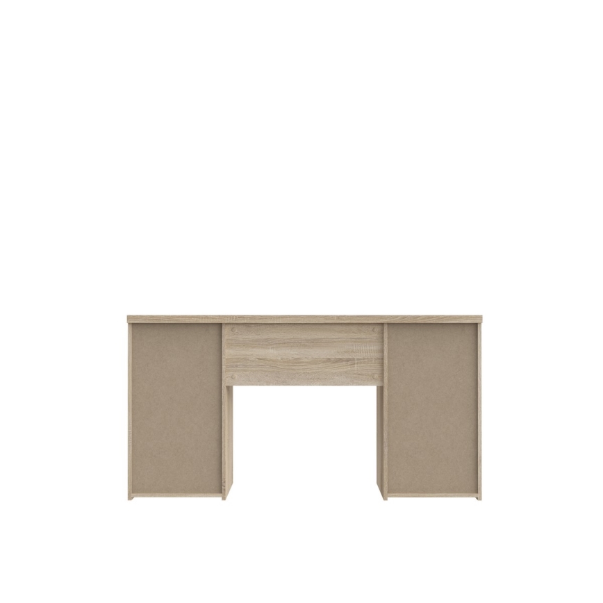 ARENO Writing Desk — White / Sonoma Oak